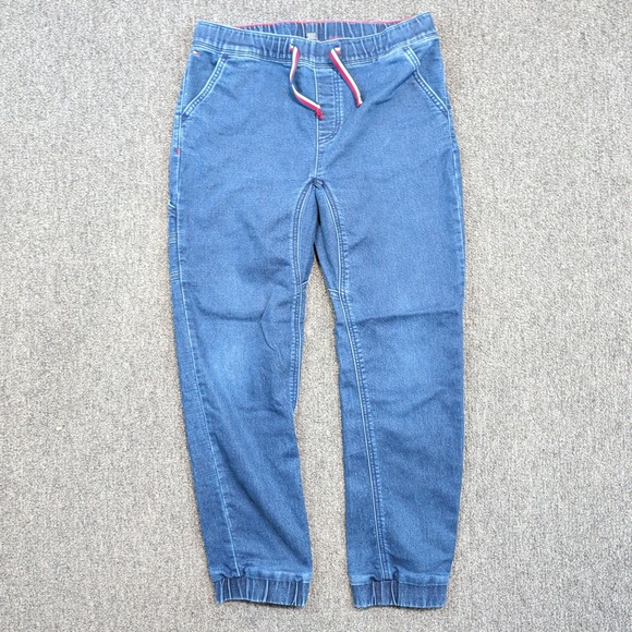 Tommy Hilfiger Y2K Denim Jogger Pants 16 Blue Slim Straight Utility Streetwear — photo 2